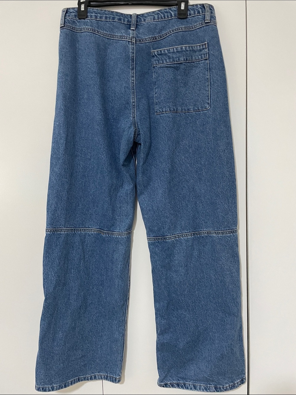 Forever 21 Women's Blue Straight-Leg Denim with Rhinestone trim Size US 30 - Picture 2 of 10